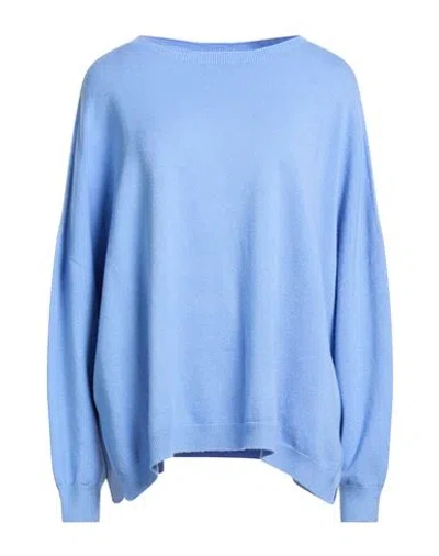 Manila Grace Woman Sweater Light Blue Size L Viscose, Polyester, Polyamide