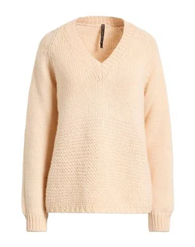 Manila Grace Woman Sweater Light Pink Size L Wool In Neutral