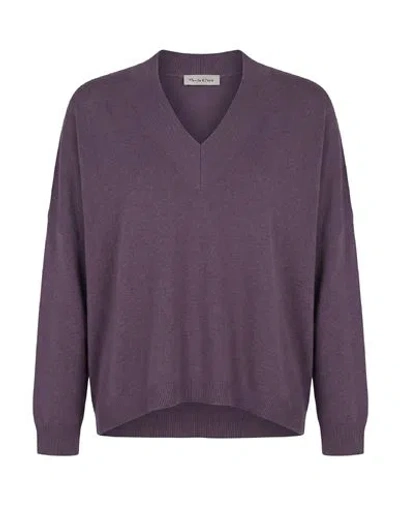 Manila Grace Woman Sweater Lilac Size Xs Viscose, Polyester, Polyamide In Burgundy