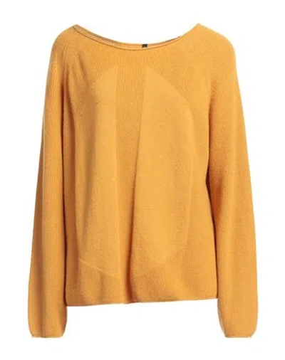 Manila Grace Woman Sweater Marigold Size M Polyamide, Wool, Viscose, Cashmere In Yellow