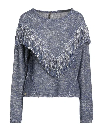 Manila Grace Sweaters In Blue