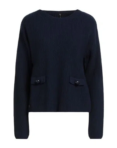 Manila Grace Woman Sweater Midnight Blue Size M Polyamide, Wool, Viscose, Cashmere