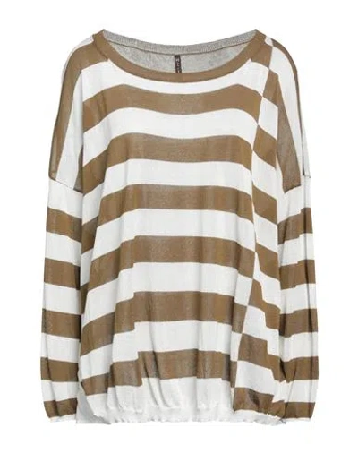Manila Grace Woman Sweater Military Green Size M Viscose, Polyamide, Cotton In Green