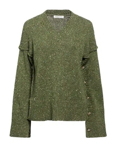 Manila Grace Woman Sweater Military Green Size Xs Wool, Polyamide, Viscose, Polyester
