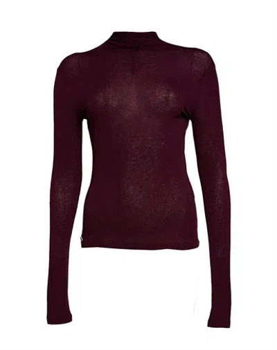 Manila Grace Woman Sweater Plum Size Xl Viscose, Polyamide, Elastane, Cashmere In Burgundy