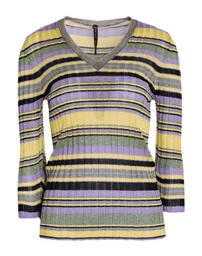 Manila Grace Woman Sweater Purple Size S Viscose, Polyamide, Polyester