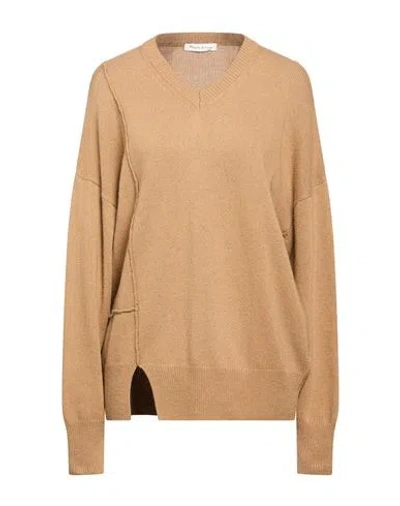 Manila Grace Woman Sweater Sand Size L Viscose, Polyamide, Wool, Cashmere In Brown