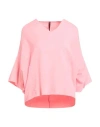 Manila Grace Woman Sweatshirt Pink Size M Cotton, Elastane In Pink