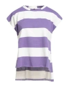 Manila Grace Woman Sweatshirt Purple Size L Cotton, Polyester