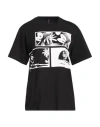 Manila Grace Woman T-shirt Black Size L Cotton