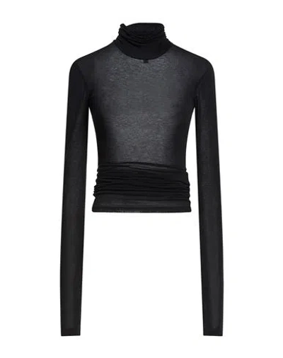 Manila Grace Woman T-shirt Black Size L Viscose, Polyamide, Elastane, Cashmere In Gray