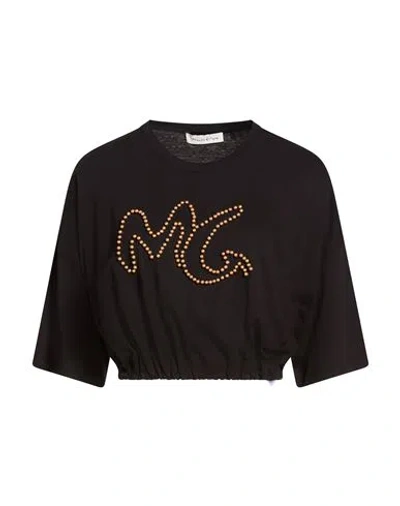 Manila Grace Woman T-shirt Black Size M Cotton