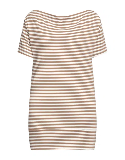 Manila Grace T-shirts In Beige