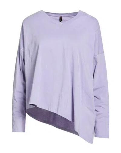 Manila Grace Woman T-shirt Lilac Size Xs Cotton In Purple