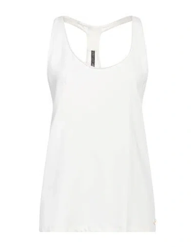 Manila Grace Woman Tank Top White Size 8 Viscose, Elastane