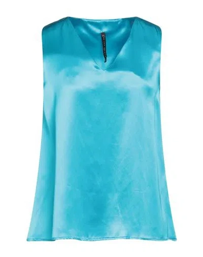 Manila Grace Top  Woman Color Turquoise
