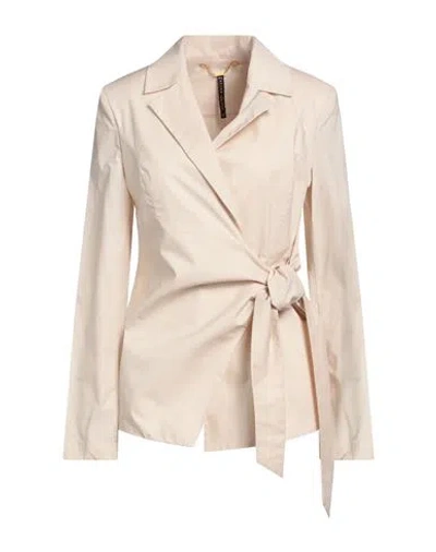 Manila Grace Woman Top Beige Size 8 Cotton