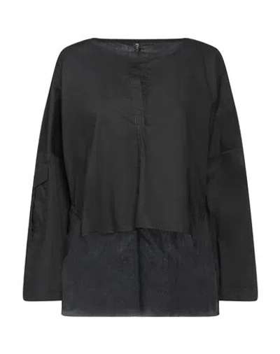 Manila Grace Woman Top Black Size 4 Cotton