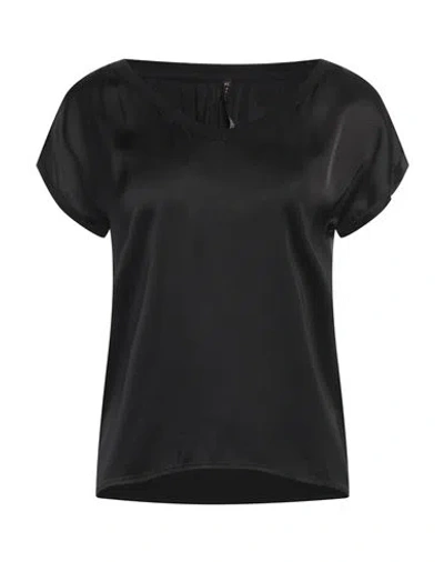 Manila Grace Woman Top Black Size 6 Viscose, Elastane