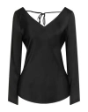 Manila Grace Woman Top Black Size 4 Viscose