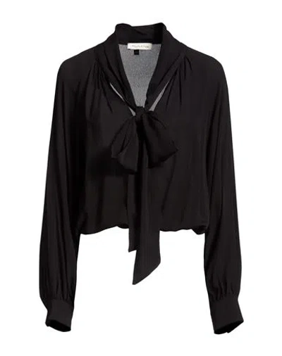 Manila Grace Woman Top Black Size 4 Viscose