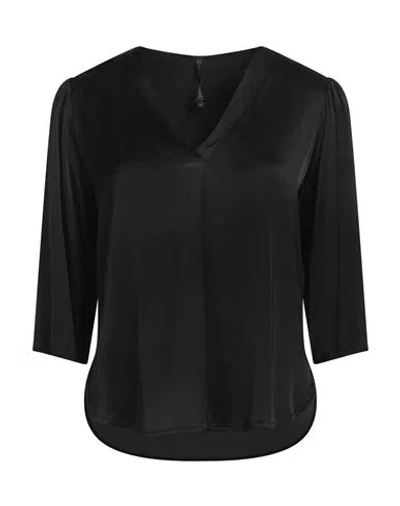Manila Grace Woman Top Black Size 4 Viscose, Elastane
