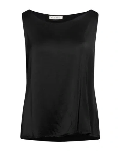 Manila Grace Woman Top Black Size 4 Viscose, Elastane
