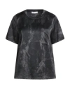 Manila Grace Woman Top Black Size 6 Viscose, Elastane In Black