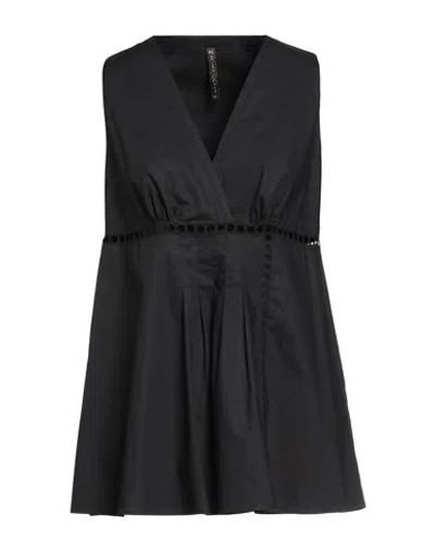 Manila Grace Woman Top Black Size 4 Cotton