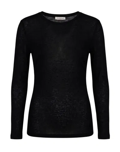Manila Grace Woman Top Black Size L Viscose, Polyamide, Elastane, Cashmere