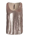 Manila Grace Woman Top Brown Size 4 Polyester