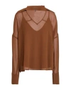 Manila Grace Woman Top Brown Size 8 Polyester