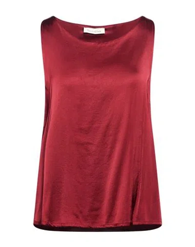 Manila Grace Woman Top Burgundy Size 10 Viscose, Elastane In Red