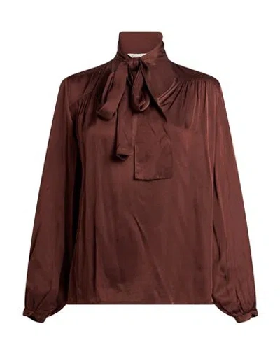 Manila Grace Woman Top Chocolate Brown Size 4 Viscose