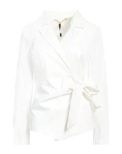 Manila Grace Woman Top Cream Size 10 Cotton In White