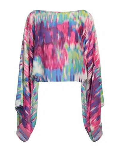 Manila Grace Woman Top Fuchsia Size 10 Viscose In Pink