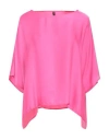 Manila Grace Woman Top Fuchsia Size 4 Viscose In Pink