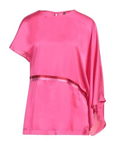Manila Grace Woman Top Fuchsia Size 6 Polyester In Pink