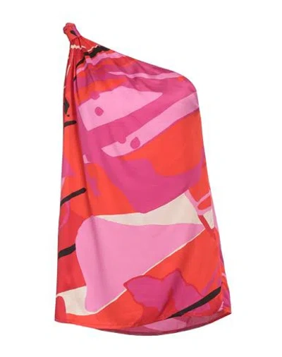 Manila Grace Woman Top Fuchsia Size 8 Viscose In Pink