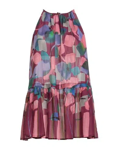 Manila Grace Woman Top Garnet Size 8 Cotton In Multi