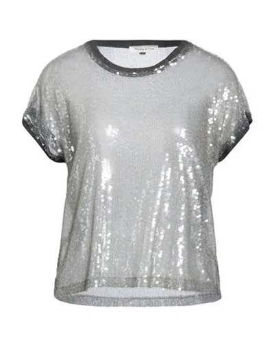 Manila Grace Woman Top Grey Size 10 Polyester In Gray