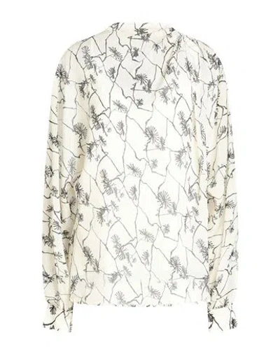 Manila Grace Woman Top Ivory Size 6 Polyester, Elastane In White