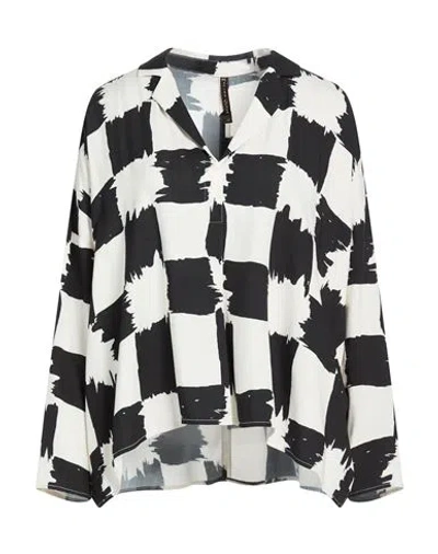Manila Grace Woman Top Ivory Size 10 Viscose In Black
