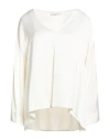 Manila Grace Woman Top Ivory Size 8 Viscose In White