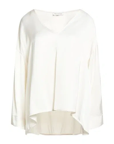Manila Grace Woman Top Ivory Size 8 Viscose In White