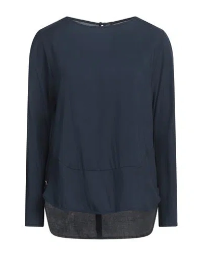 Manila Grace Woman Top Midnight Blue Size 4 Viscose