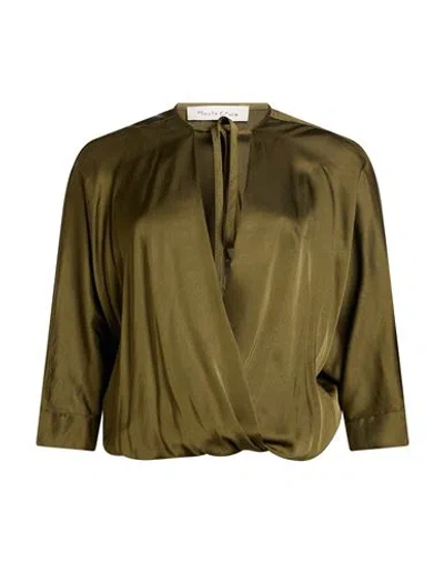 Manila Grace Woman Top Military Green Size 4 Viscose
