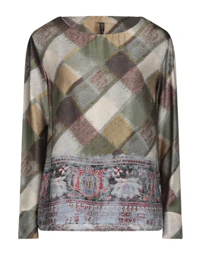Manila Grace Blouses In Green
