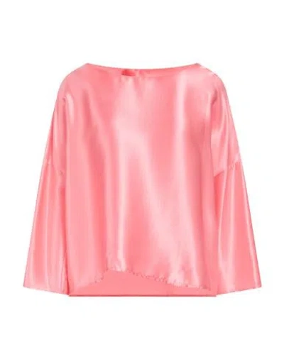 Manila Grace Woman Top Pink Size 8 Silk