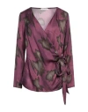 Manila Grace Woman Top Plum Size 10 Viscose